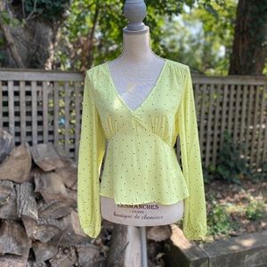Lush Yellow Blouse